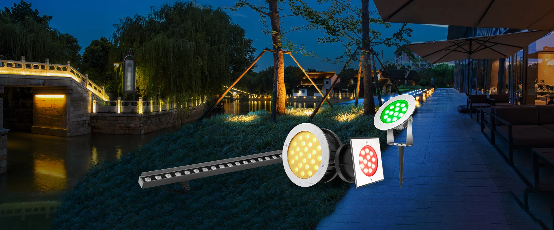 LED underground landscape lights